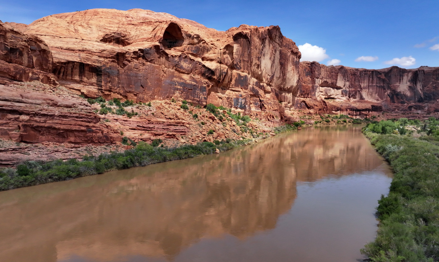 The Colorado River is pictured near Moab in Grand County on Sunday, April 28, 2024. Kristin Murphy, Deseret News